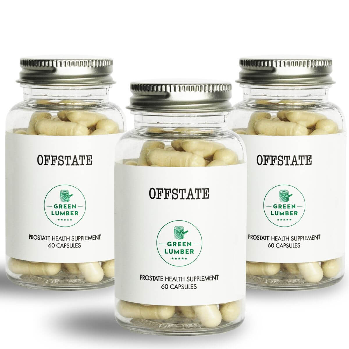 3 bottles of Offstate - Prostate Health Supplement